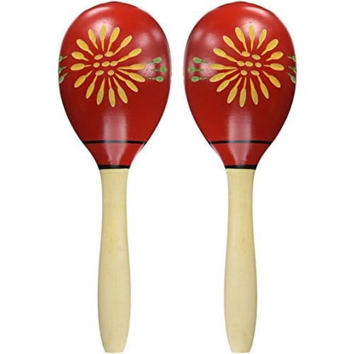 Zen-On Maracas, Egg-Shaped, Red, ZMR-5/RED