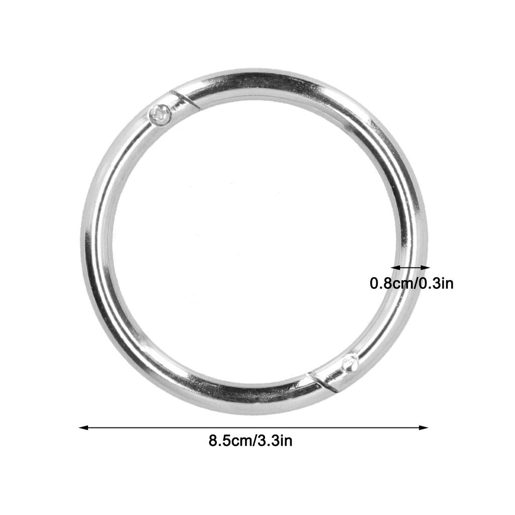 2PCS Cattle Nose Ring Carbon Steel Bull Cattle Cow Nose Ring Farm Animal Equipment Veterinary Tools