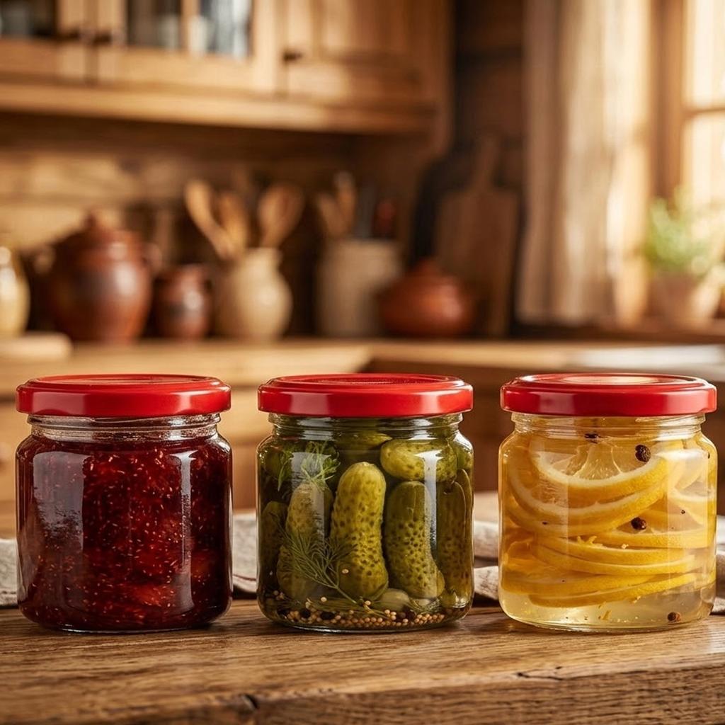 120 PCS Jar 200ML + LID FI66 JAM PRESERVES MONOPARTIES HONEY