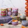 Ethnic Style Aromatherapy Candle Gift Set with Tinplate Dried Flowers