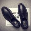 Men Wedding Dress Lace Up British Style Brogue Shoe Patent Leather Business Pointed Toe Shoes Non Slip Oxfords 229