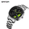 Sanda Meilleure Vente 1088 Montre pour Adolescent: Personnalisé, Cadran Rotatif 3D, Tendance, Quartz Étanche.