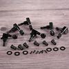 Set of 6 Acoustic Electric Guitar Tuners with Installation Screws and Bushings Suitable for 10mm Left Hand Peg Holes