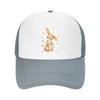 Whimsical Woodland Bunny Blossom Cha Mesh Baseball Cap Casual Hat Outdoor  For Womens Unisex FeUnisex