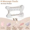 New Facial Maintenance Gua Sha Massage Board Resinous Static Free Portable Full Body Scraping Plate for Women Adults