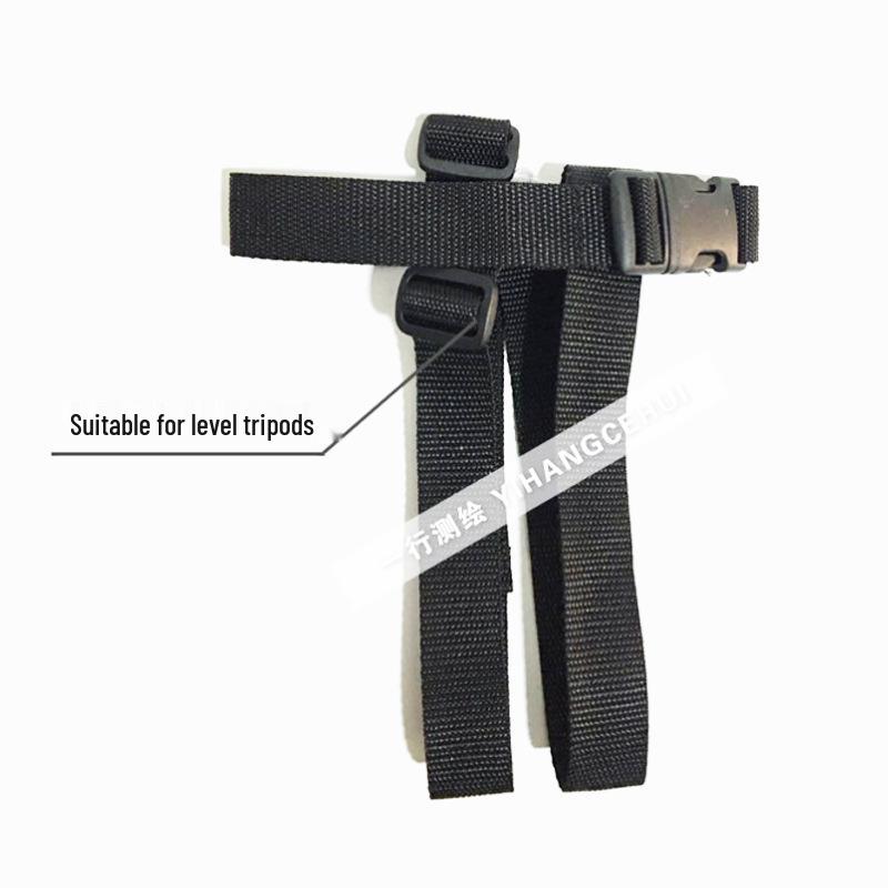 Solid Wood & Aluminum Theodolite Tripod with Nylon Strap - Surveying Equipment Accessory