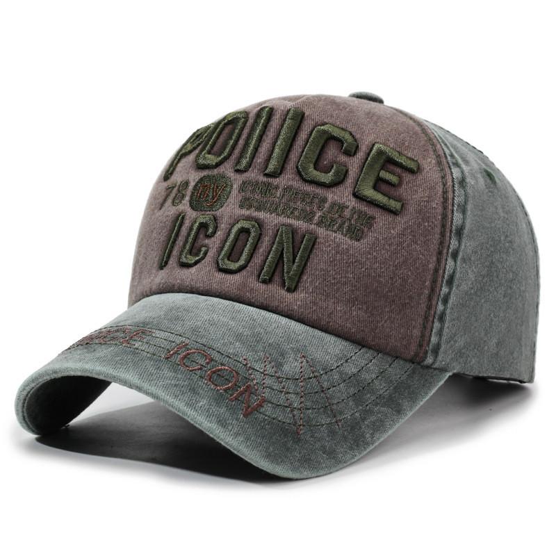 

Vintage Waterproof Cotton Baseball Cap For Men And Women With Adjustable Fit зелений