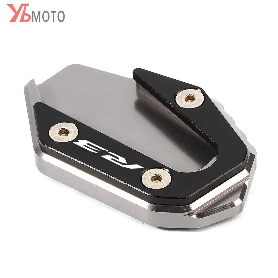 Motorcycle Accessories Picks Items For YAMAHA YZF R3 R25 2015-2018    CNC Kickstand Extension Pad Foot Enlargerment