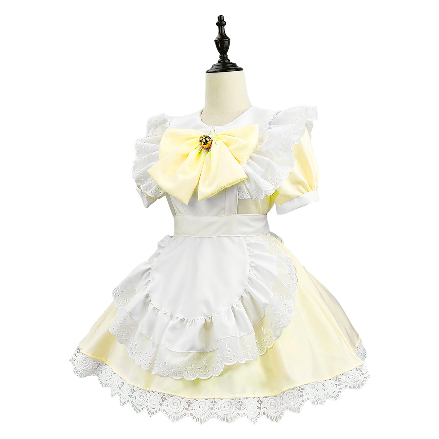 

MEYOIJK Классическое короткое милое кружевное платье горничной Лолита и большие размеры Популярно для школы и фотосессий Размер Костюм, Косплей, Моэ, Горничная, Длина,