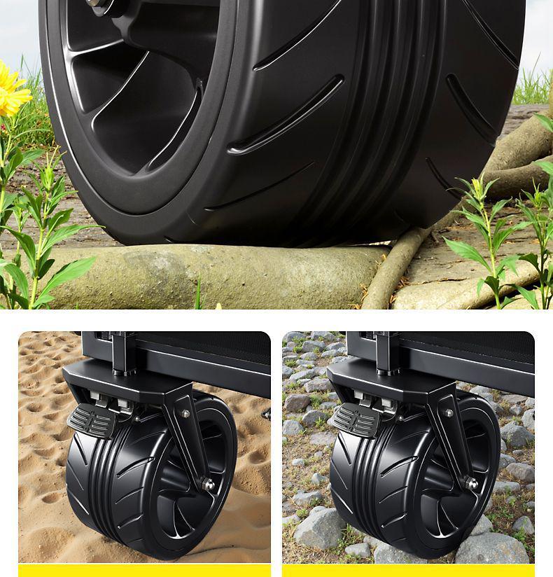 Foldable Portable Outdoor Camping Cart with Large Capacity