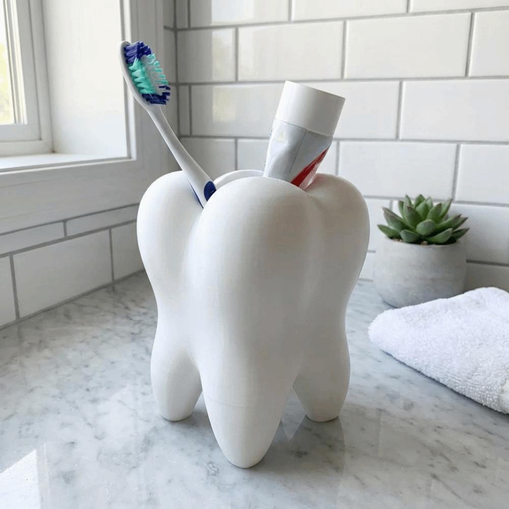 Creative 3D Printing Toothbrush Holder Multi-functional Toothbrush Rack Gift for Dentist