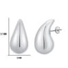 High-End Teardrop Titanium Steel Earrings: Unique and Stylish Dopamine Studs for Women
