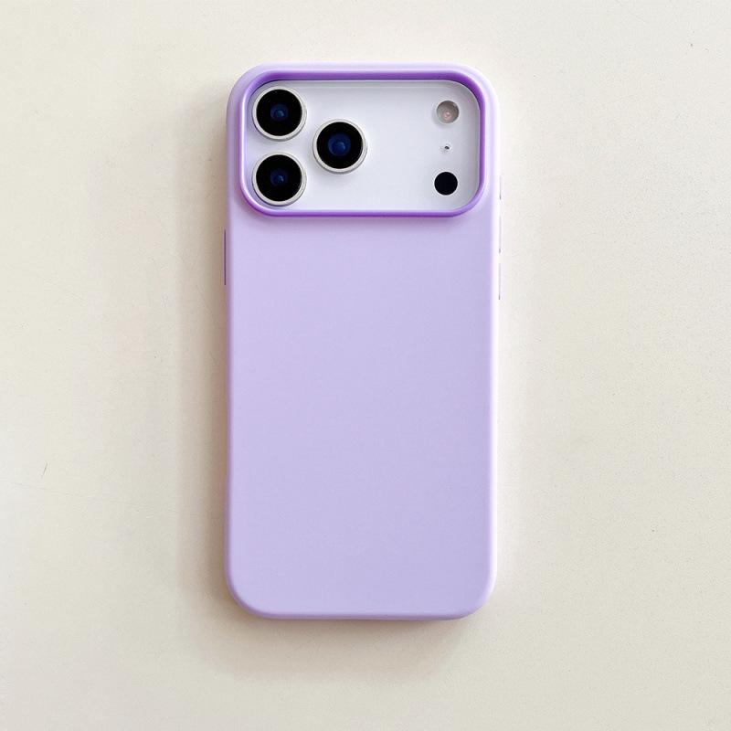 New Pure Color Liquid Silicone Case for iPhone 17 Pro Max: Anti-Fall Design iPhone 13/14