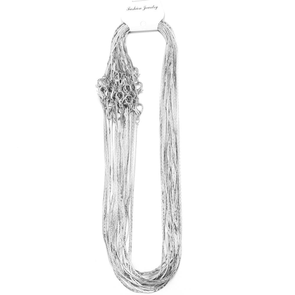 6pcs/lot 41cm Metal Copper Link Chain With Alloy Lobster Clasp for DIY Jewelry Making Handmade Necklace Accessories Wholesale