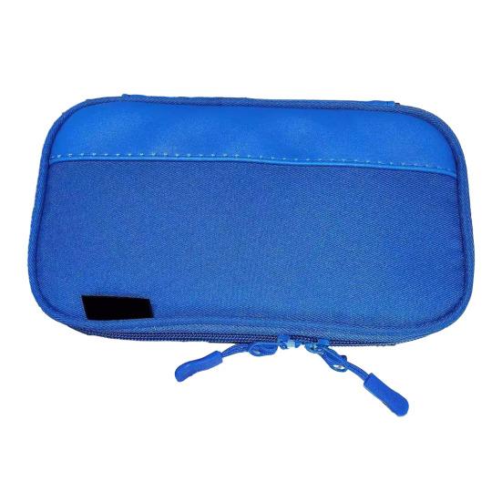 

Пенал многосекционный, пенал-органайзер большой вместимости, держатель для канцелярских принадлежностей, многофункциональная косметичка, органайзер для туалетных принадлежностей для офиса, путешествий темно-синий