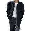 Men's new cargo jacket men's spring and autumn new American retro baseball uniform old jacket top