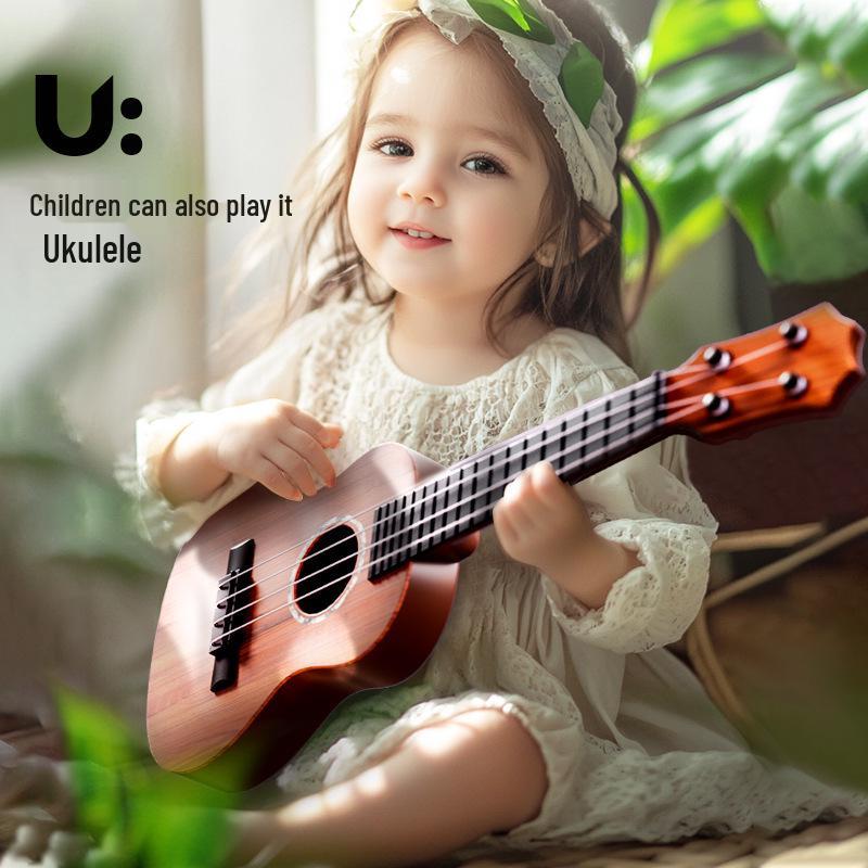 Realistic Guitar Playable Ukulele Toy for Children's Musical Education