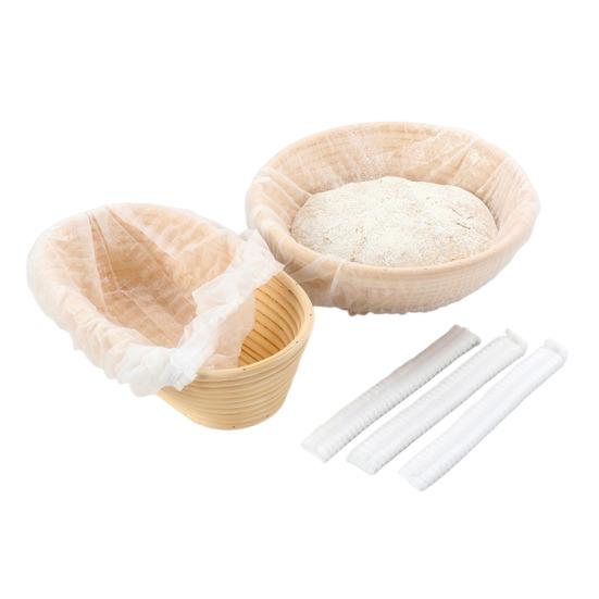 

Подложка для расстойки хлеба Yousheng Banneton, тканевая крышка, пищевая антипригарная подложка для теста для мисок для заквасочного хлеба, многоразовые эластичные подложки Banneton 100pcs