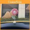 Beautiful Plastic Car Window Center Console Flower Decoration Ornament White Yellow Pink Purple Green Blue Red
