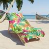 Blattmuster Design Gedrucktes Strandtuch Mikrofaser Extra Großes Strandtuch Super Saugfähiges Badetuch Geeignet für Reisen Schwimmen