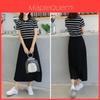 Premium Quality Women Summer Dress Casual Stripe Tank Short Sleeve Long Dress For Versatile Summer Style