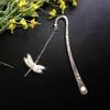 Retro Luminous Metal Bookmark Butterfly Dragonfly Bookmark Childrens Stationery Student Supplies Gift