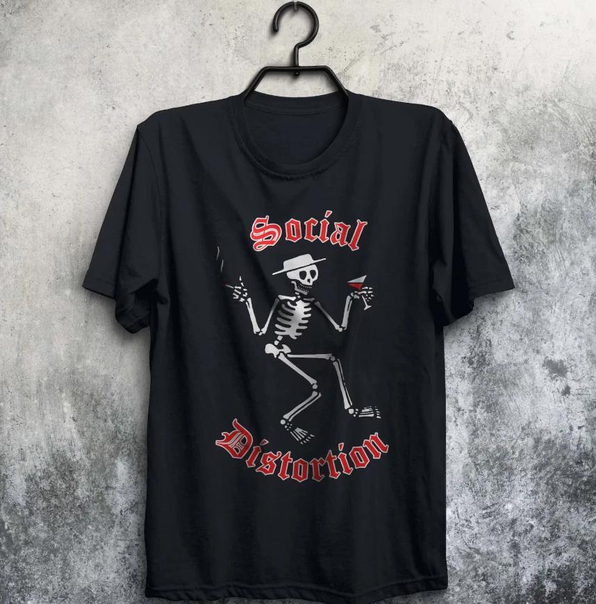 Social Distortion Skelly Logo Soft Fitted Jersey Tee T Shirt 3XL
