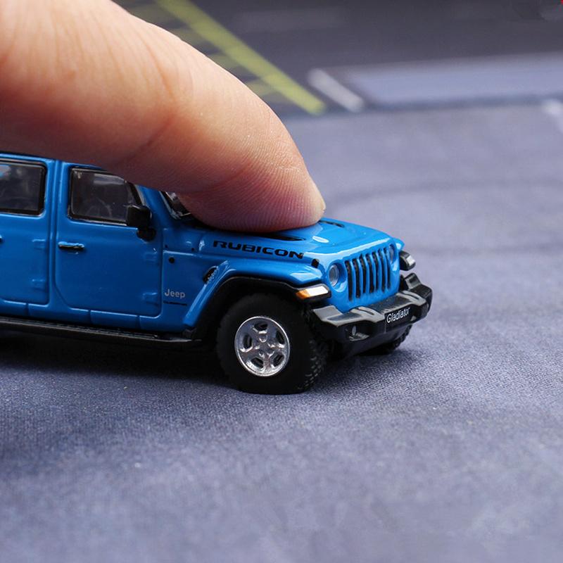 1/64 Jeeps Gladiator Rubicon Alloy Pickup Car Model Diecast Metal Off-road Vehicle Car Model Simulation Miniature Scale Toy Gift