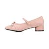 Barbara Leather Round Ribbon Mary Jane Pumps 3.5cm 2colors Bbj116