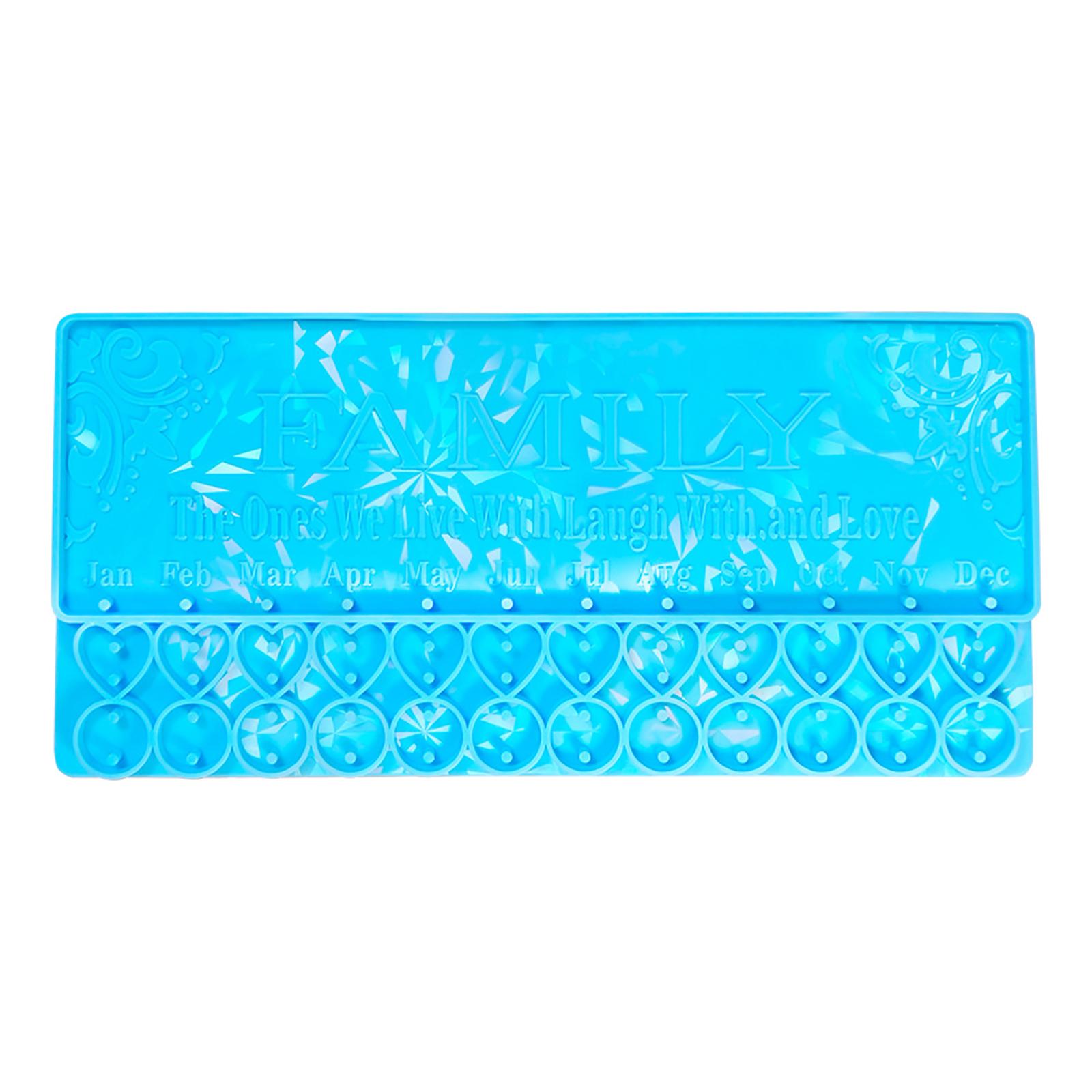 

Wall Calendar Silicone Moulds Silicone Door Pendant Molds Wall Listed Casting Molds Heart Pendant Molds for Crafts синий
