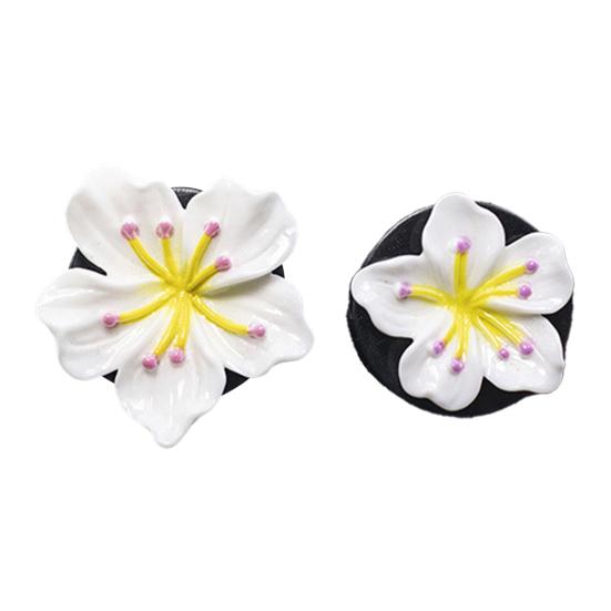 1 Pair Flower Air Vent Clip Peach Blossom Air Conditioning Outlet Clip for Women Girls Cute Car Air Freshener Decor for Interior Accessories