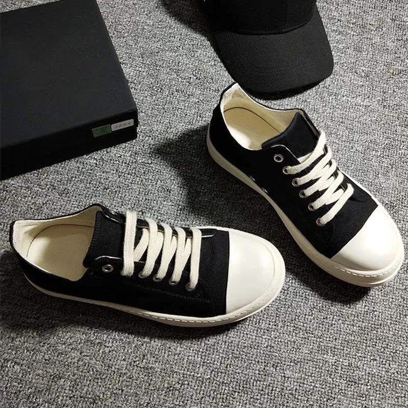 Fashion NEW Shoes For Women 2025 New Fashion Women Autumn Shoes Casual Sport Sneakers Breathable Solid Color Black Platform Canvas Shoes