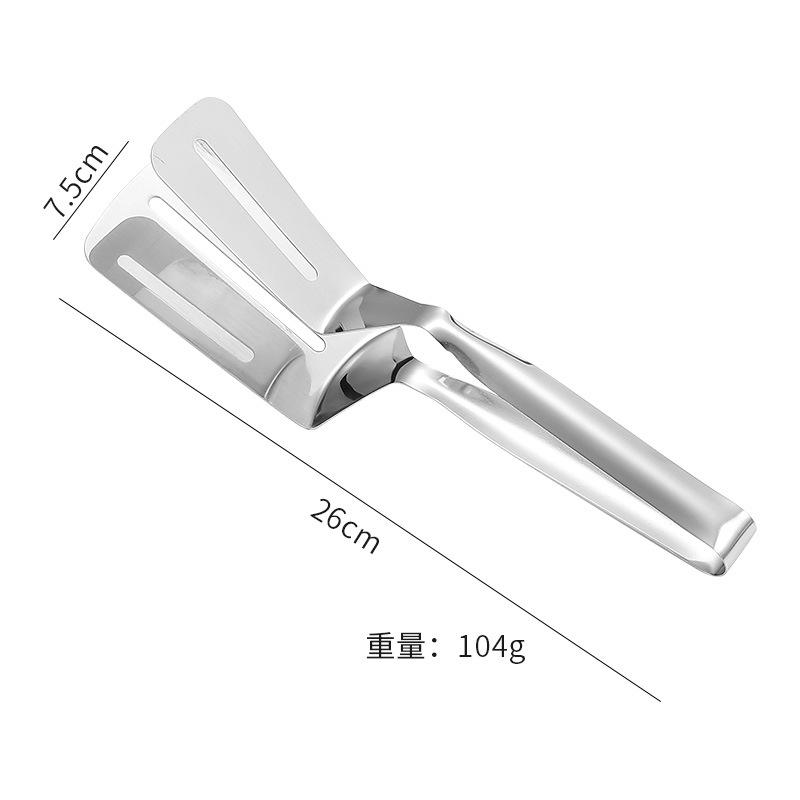 

Зажим для еды из нержавеющей стали для жарки стейков и рыбы с хлебом, удлиненный зажим для лопаты, многофункциональный зажим для кухни и барбекю