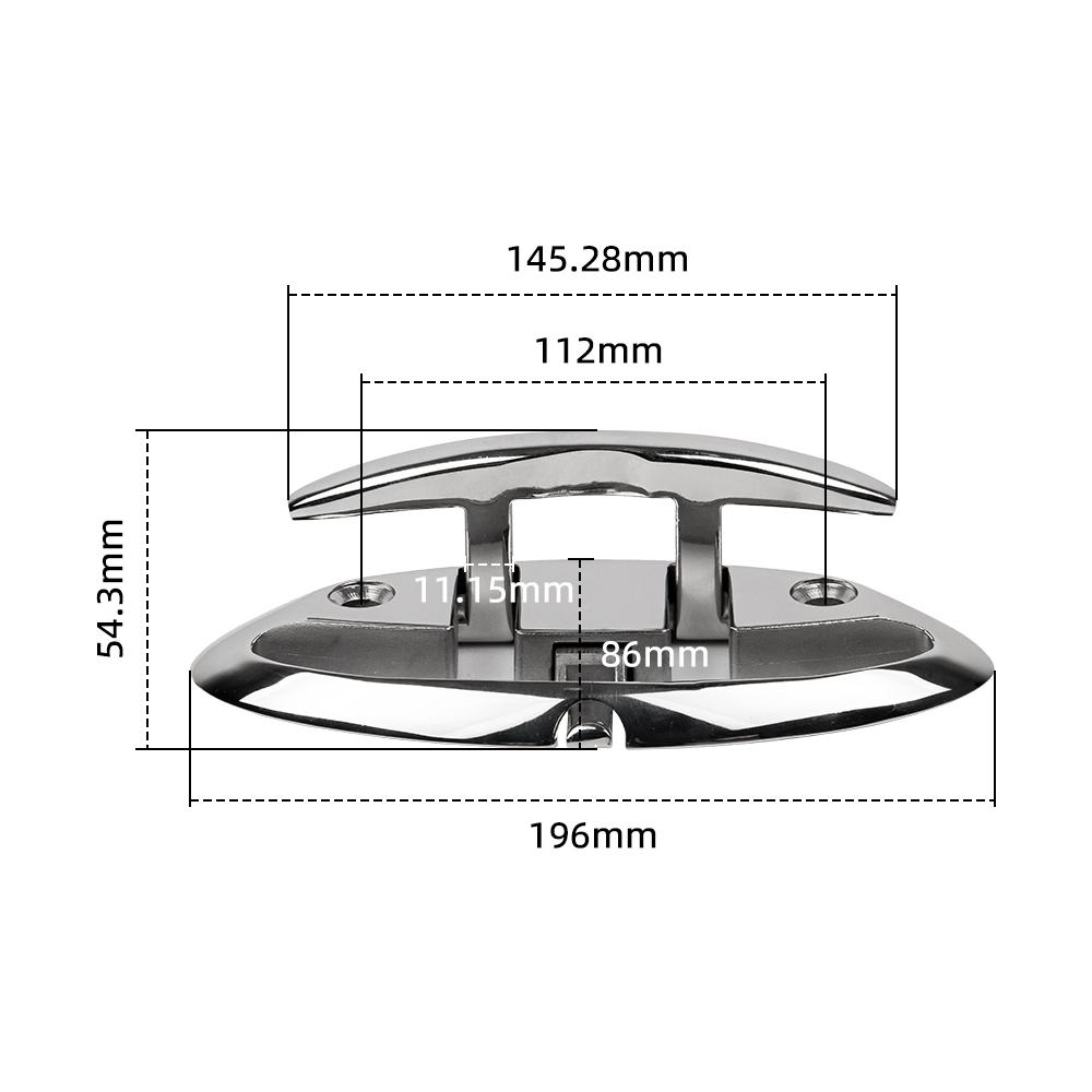 

Boat Accessories Marine Save Space 8 inch Folding Cleats Stainless Steel Boat Dock Cleat with Button Save Space 8 inch