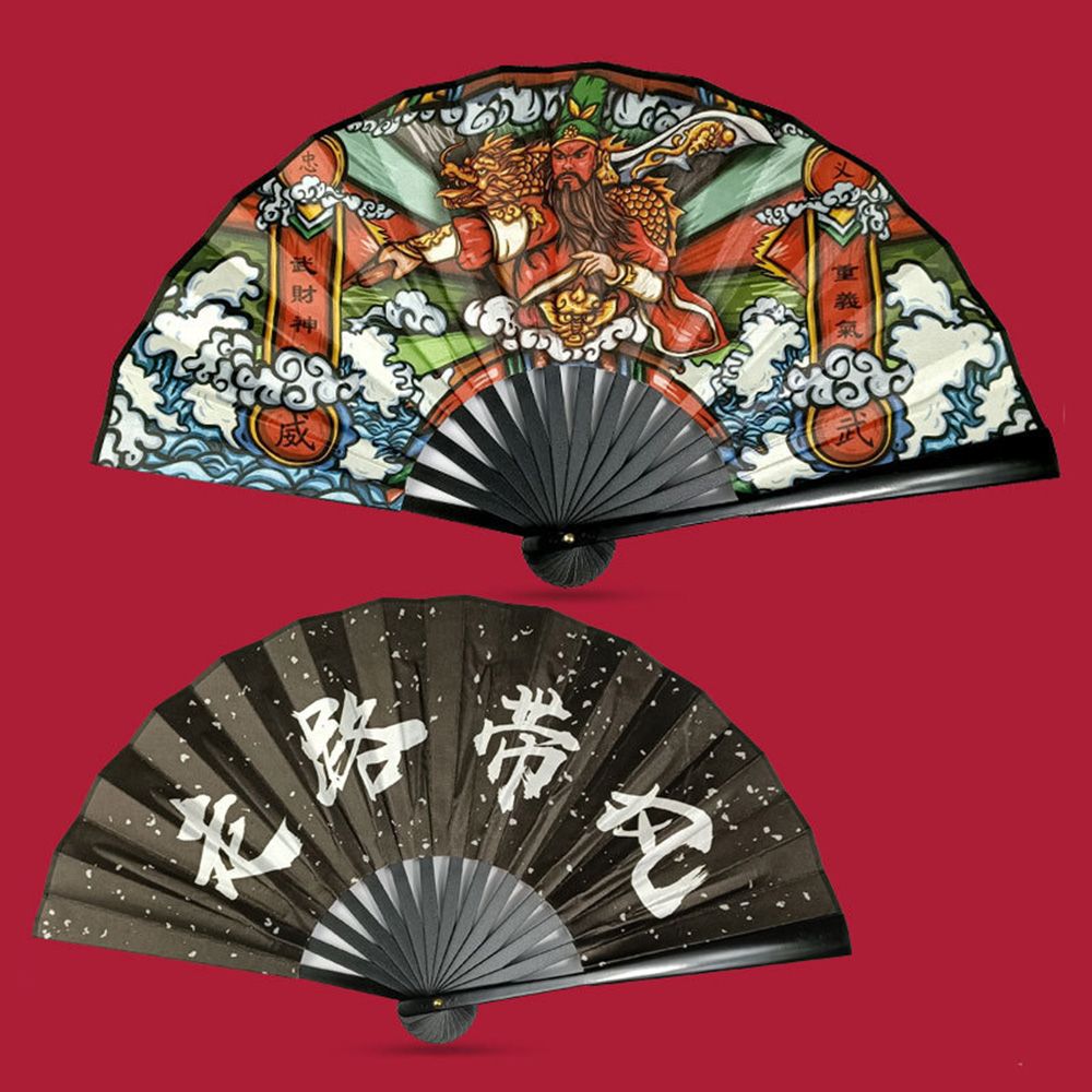 

Silk Ornaments Dance Fan Art Wedding Party Home Decoration Folding Fan Fan Crafts Handle Hand Fan 15