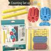 20-Piece Snowflake Counting Set: Five-in-One Math Teaching Aids for First-Grade Addition and Subtraction