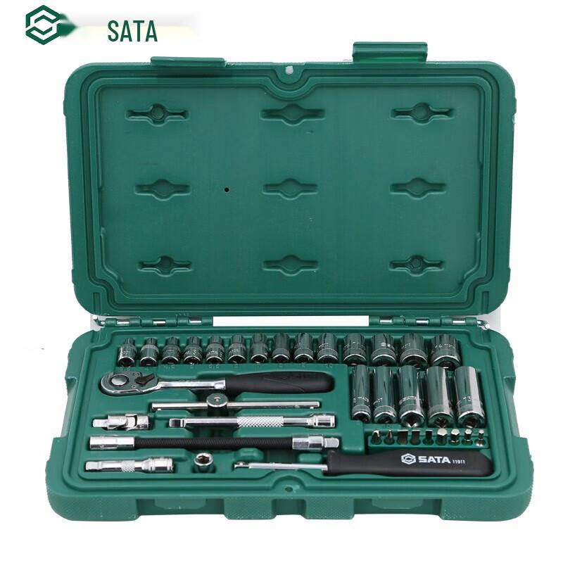 SATA 09001 36-Piece 1/4-inch Drive Metric Socket Set