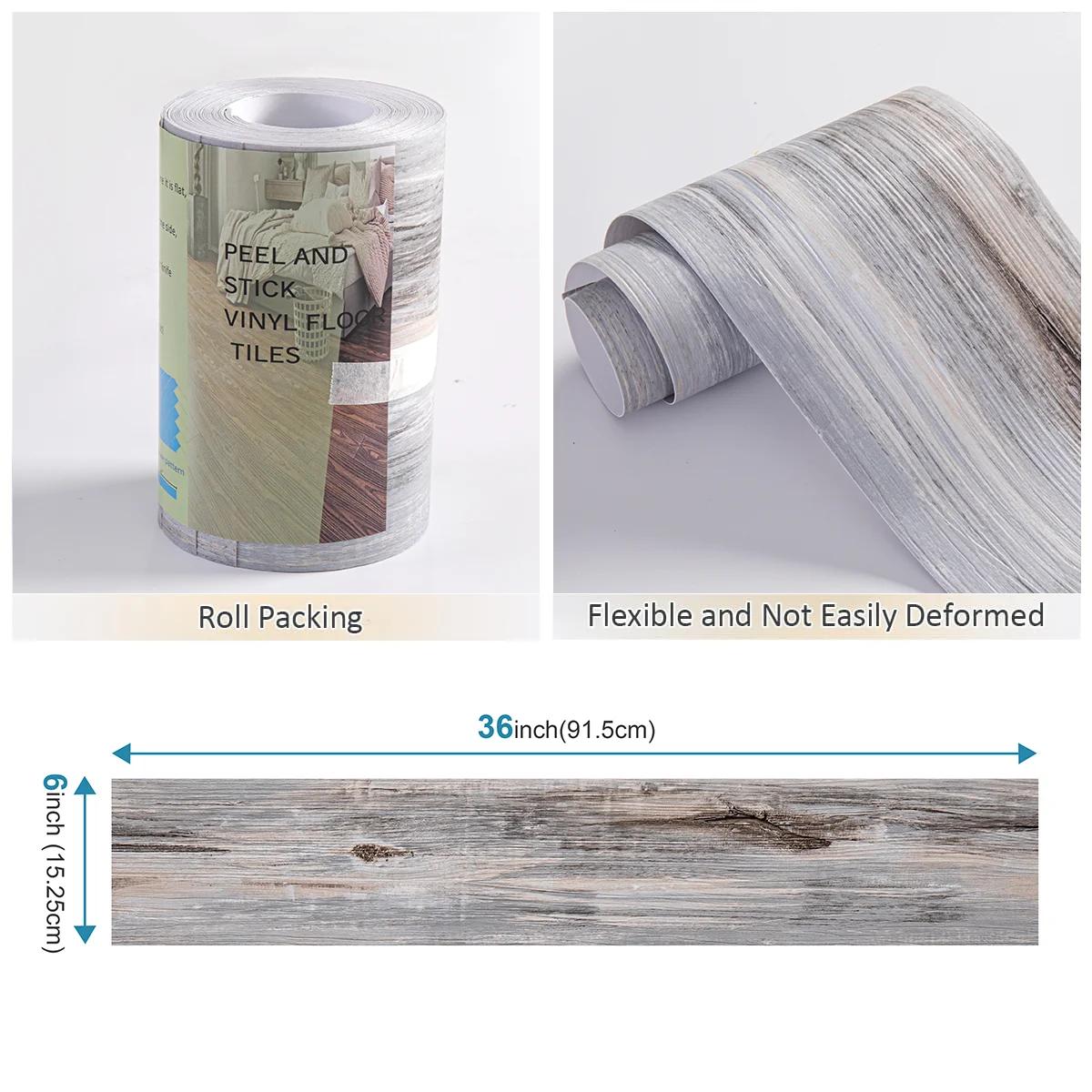 

Напольная плитка Peel and Stick, 10 шт., 15 кв. футов, самоклеящиеся виниловые планки, самоклеящиеся водостойкие напольные плитки с имитацией древесного зерна 10PCS 35inx6in