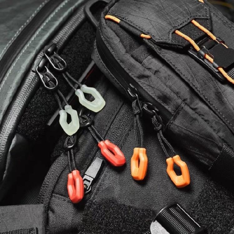 10pcs Mixcolor Zippers Pull Pullers Travels Bags Extend Pullers Outdoor Bags Rope Camping Gears Zippers Accessories