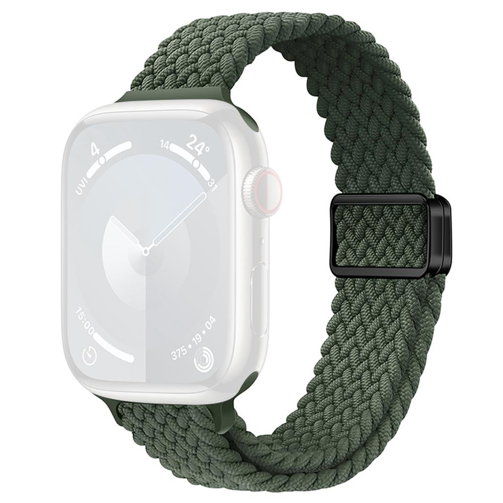 KALEBOL Braided Watch Strap For Apple Watch Series 10 Ultra 9 8 7 SE 6 5 4 3 2 1 46mm 49mm 45mm 44mm Magnetic Nylon Wristbands