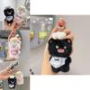 Fluffy Cat Keychain With Chef Costume Plush Toy For Anime Fans
