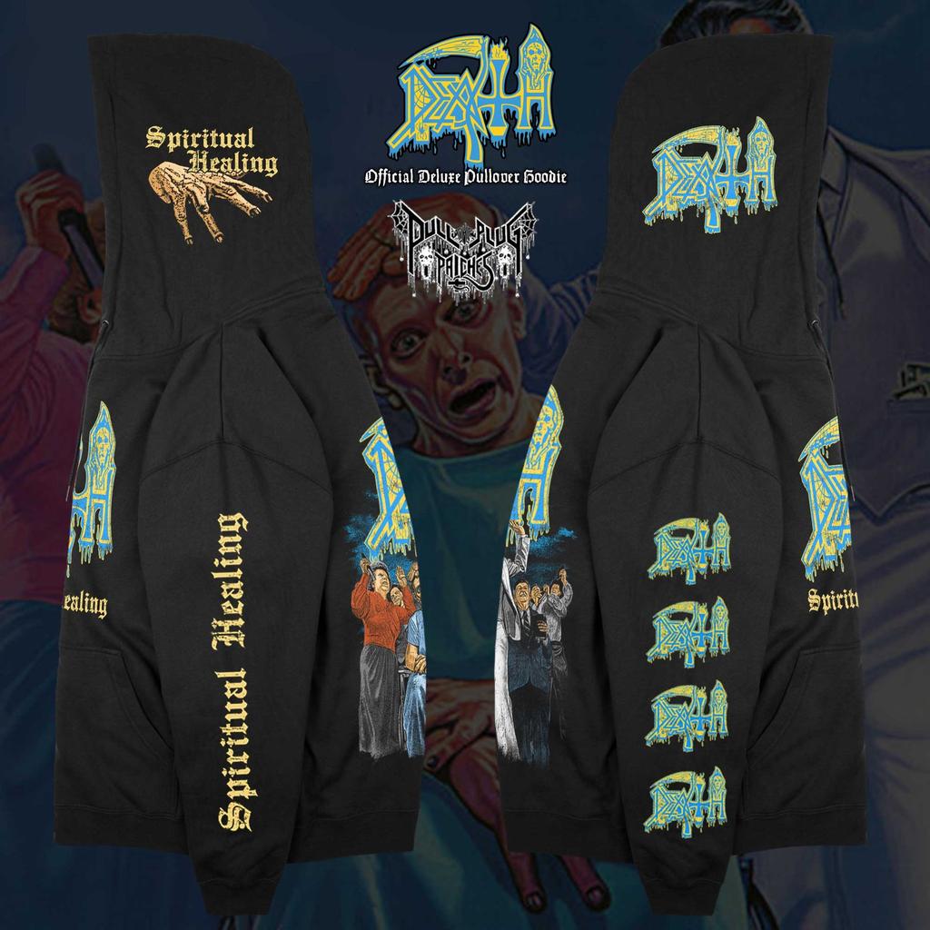 Death Spiritual Healing Hoodie Mannen Vrouwen Oversized Amerikaanse Death Metal Band Sweatshirt Street Y2k Fleece Vrouwelijke Mannen Kleding