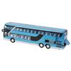 Elektrický 1:32 Alloy Doubledecker Bus Model Hračka s lehkou hudbou pro děti Dárek pro děti (Modrý)
