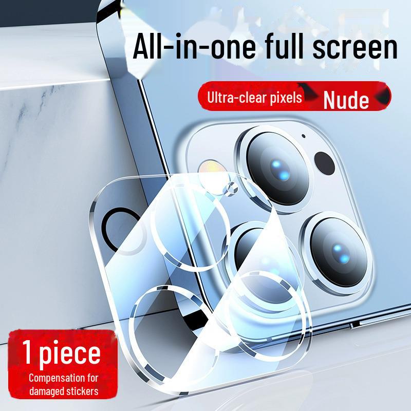 

Совместимая защитная пленка для объектива iPhone 11/13/14 Pro Max - 15 Plus HD Взрывозащищенная задняя крышка камеры Apple 13pro 6.1 inches