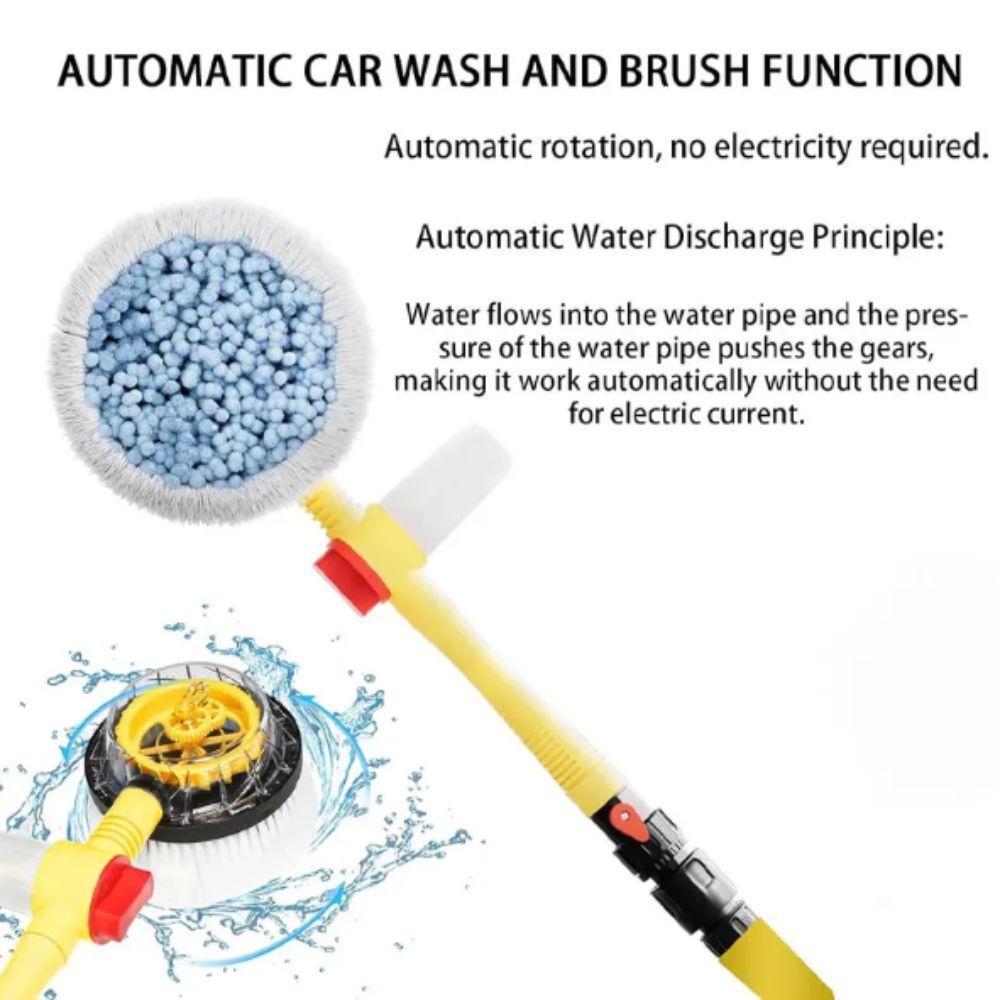 360 Degree Rotation Rotating Wash Brush Adjustable Length High Pressure Washer  Auto Detailing