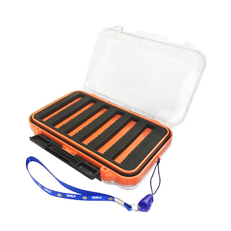 Double-Sided Transparent Fly Box, Hair Hook Bait Box, Fly Bait Fishing Gear Box, Luya Fly Fishing Gear Tool Box.
