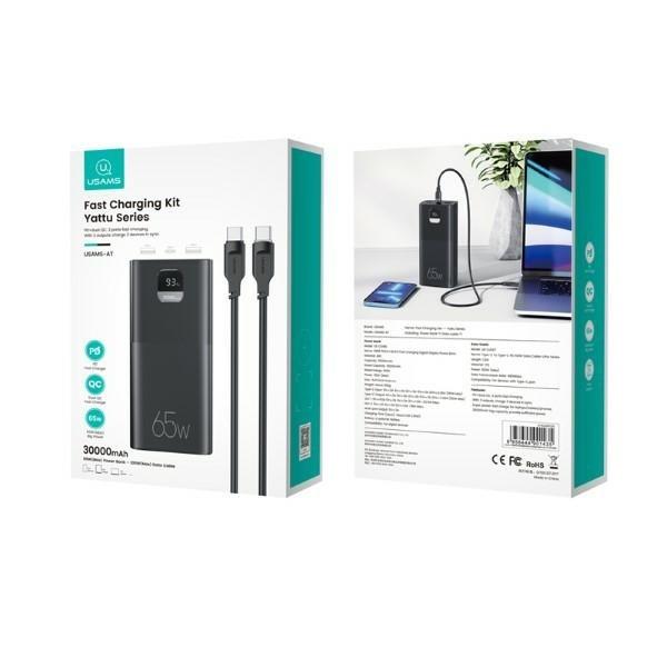 Powerbank Usams Pb68 30000Mah 65W Pd Qc3.0 Display 1 Pc
