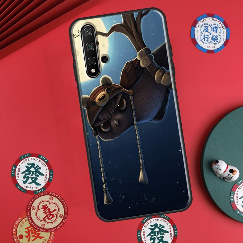 Cute Owl Cartoon For Huawei P60 Pro P30 P40 Lite Nova Y61 Y91 Y90 Y70 Y60 Y72 12s 12i 11i 7i 8i 9 10 SE Case