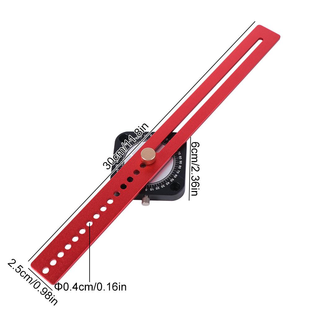 Pisak precyzyjny do obróbki drewna typu T Regulowany kątomierz do znakowania kątów 360° Kątomierz