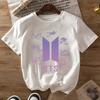 2026 BTS Letní Móda Trendy Tričko Pánské Dámské Vintage Top Hip Hop Streetwear Oversized Tričko s Krátkým Rukávem Ležérní Oblečení